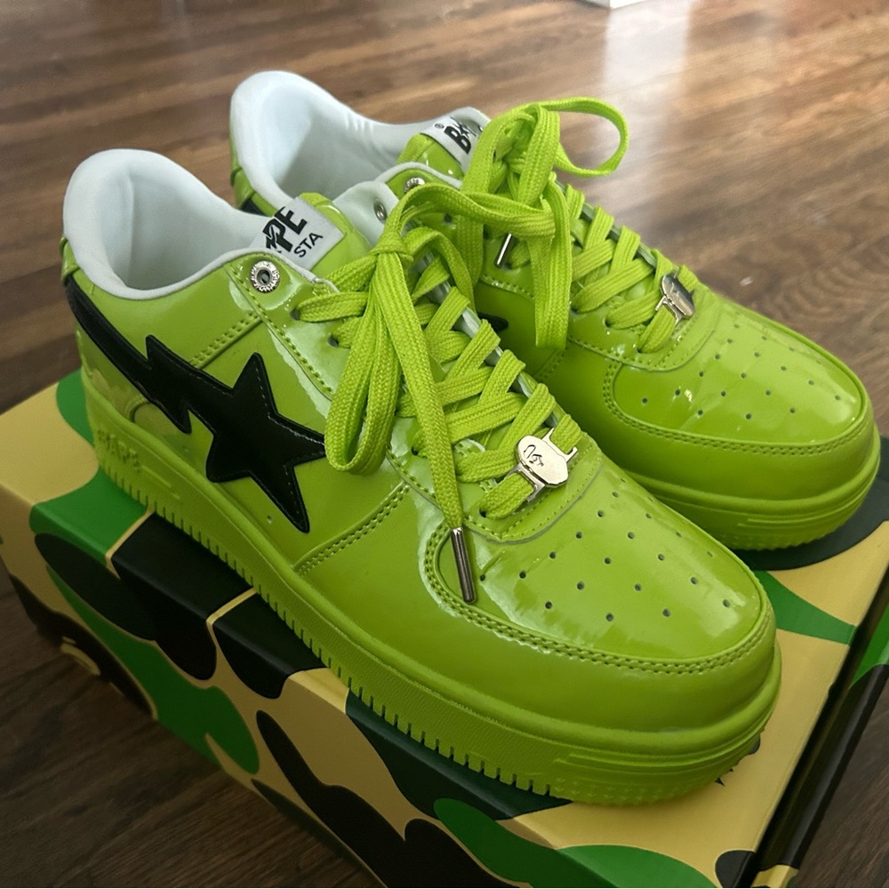 Bapesta neon green